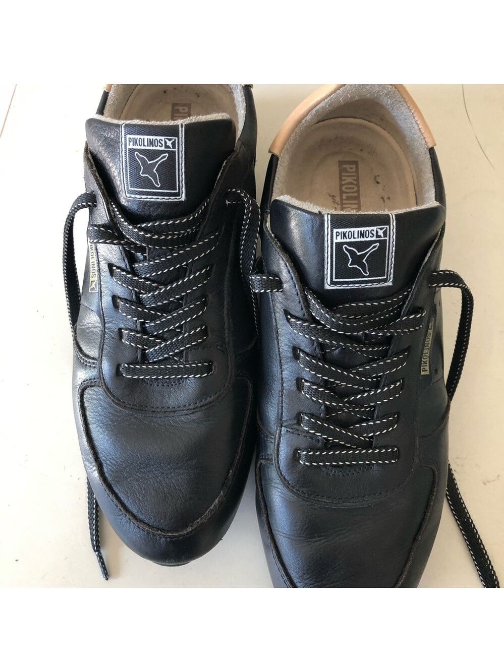 Womens Size 39 Pikolinos Barcelona Leather Sneakers W4P-6961 Bird Emblem US 8.5